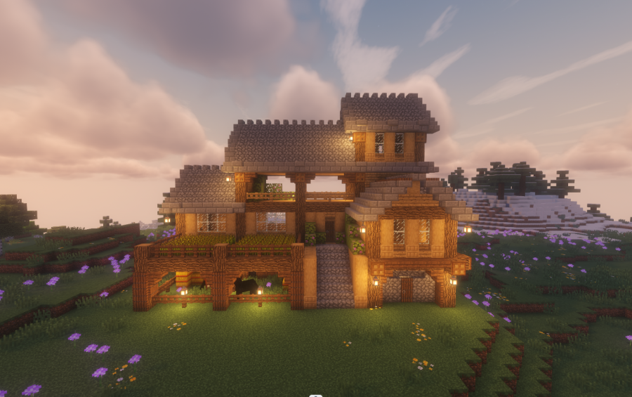 🏡 Rustic Survival Farmhouse – Minecraft Schematic (1.20+), creation #25677