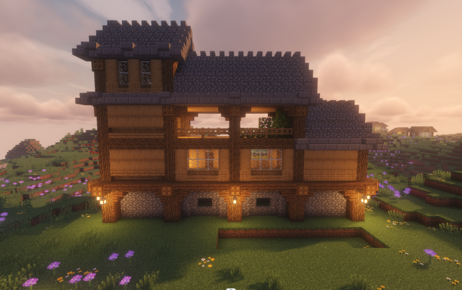 🏡 Rustic Survival Farmhouse – Minecraft Schematic (1.20+), creation #25677