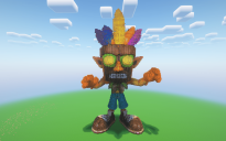 Minecraft Crash Aku Aku Statue