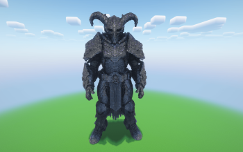 Minecraft Immortal Warrior Statue