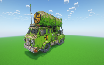Minecraft Nuclear Vehicle Statue ( FREE )