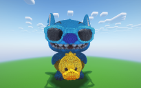 Minecraft Stitch 3 Statue