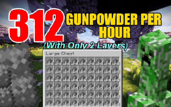 EASY Creeper Farm (2 layers) - NOT working, newest is on my profile