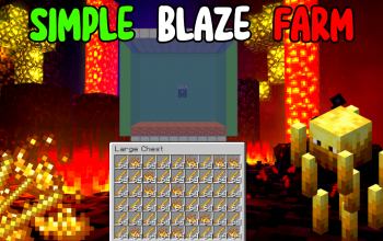 SIMPLE Blaze Farm, Blaze Rod - 1.21+