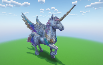 Minecraft Rainbow Pony Statue
