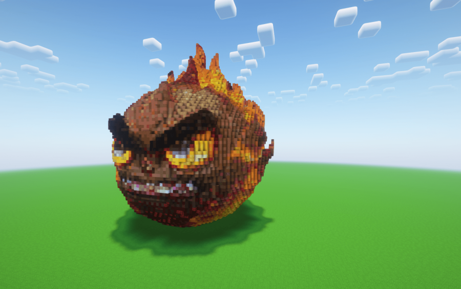 Minecraft Fireball Statue ( FREE ) | Minecraft Miscellaneous Build #25929