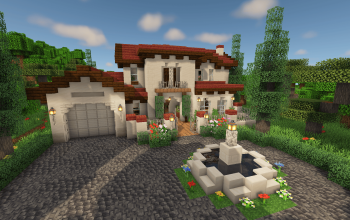Spanish Style Villa - (Java/Bedrock/Schematic)