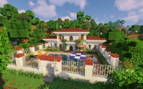 Cosy Mediterranean Villa - (Java/Bedrock/Schematic)