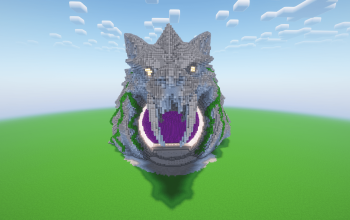 Minecraft Wolf Nether Portal Statue