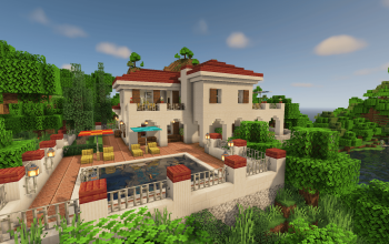 Luxury Waterfront Villa - (Java/Bedrock/Schematic)