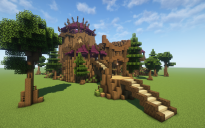 Night elven inspired treehouse