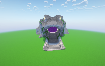 Minecraft Crocodile Nether Portal Statue