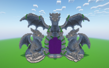 Minecraft Dragons Nether Portal Statue