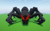 Minecraft Halloween Spider Statue