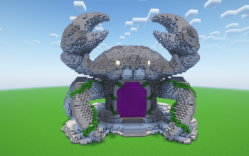 Minecraft Crab Nether Portal Statue