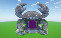 Minecraft Crab Nether Portal Statue