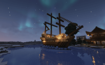 Pirate ship on the ice