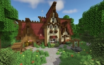 Cozy Minecraft Farmhouse - (Java/Bedrock/Schematic)
