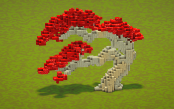 Fantasy red plant