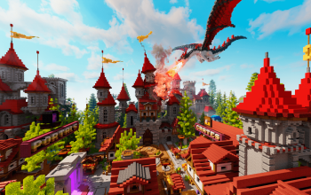 🏰HUB | LOBBY - Flamefall Castle | 400x400🏰