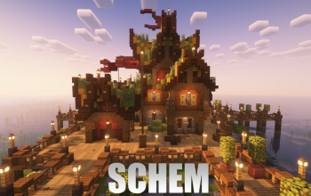 Medieval fishing docks (schem)