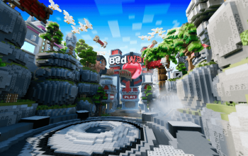 ☄️BEDWARS SPAWN - Scarlet Forge | 200x200☄️