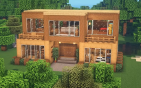 Modern Wooden Survival House