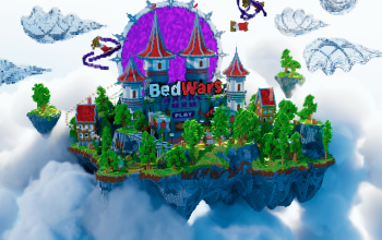 🌷BEDWARS SPAWN - Violet Gate | 250x250🌷