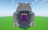 Minecraft Frog Nether Portal Statue