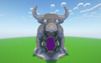 Minecraft Bull Nether Portal Statue