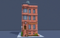 Brownstone Halloween House