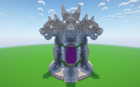 Minecraft Cerberus Nether Portal Statue