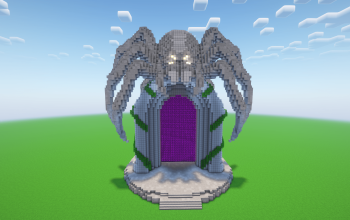 Minecraft Spider Nether Portal Statue