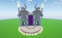 Minecraft Guardians Nether Portal Statue