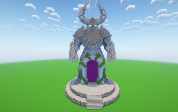 Minecraft Guardian Nether Portal Statue