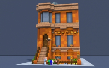 Brownstone Halloween House