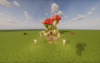 Small mushroom house