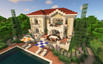 Small Mediterranean Style Villa - (Java/Bedrock + Schematic)