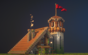Realistic Medieval House & Tower
