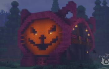 Pumpkin Kitty house
