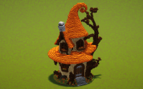 Orange hunted house