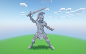 Minecraft Angel Gladiator 2 Statue ( FREE )