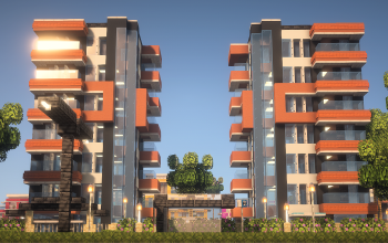 🏙️ Lion City – Modern Twin Apartment Complex