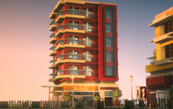 🏙️ Modern Apartment + Cozy Café | Add Style to Your City!