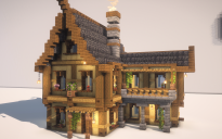 🏰 Medieval Style Legendary House – Detailed Schematic Build