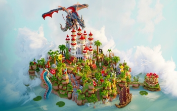 🏝️SKYBLOCK SPAWN - Redspire | 500x500🏝️