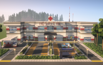 🏥 Modern Hospital Build | Detailed & Realistic Design