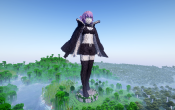 Minecraft Nazuna Nanakusa |Call of the Night| Statue Free (Schematic and Map)