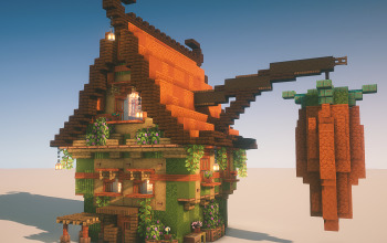🥕The Enchanted Carrot House – A Whimsical Medieval Fantasy Build🥕