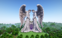 Minecraft Guardian Nether Portal Statue V04 Free (Schematic and Map)